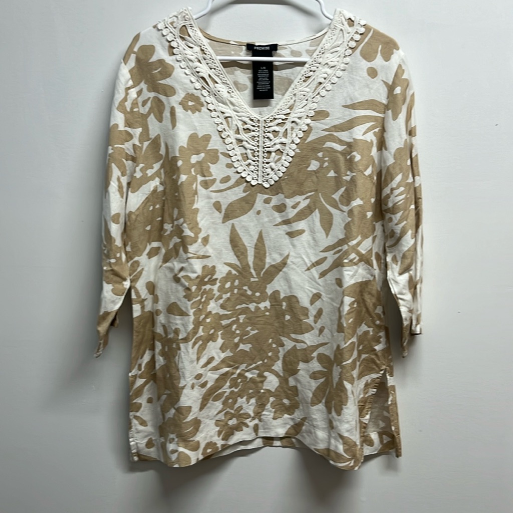 Linen Top By Premise